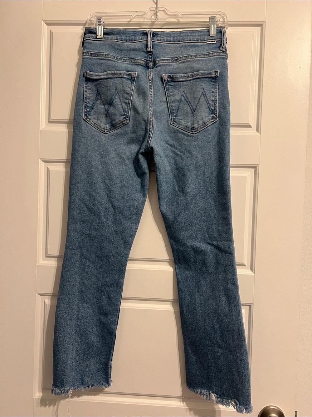 MOTHER Light Blue Straight-Leg Jeans - Picture 3 of 5